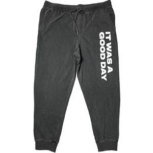NWOT Ice Cube It Was A Good Day Logo Relaxed Jogger Sweatpants Grey Men’s XL
